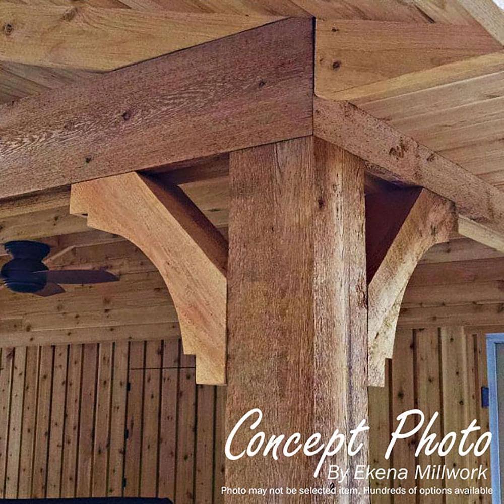 4x22W x 24x22D x 36x22H Rough Sawn Brace, Douglas Fir E8092