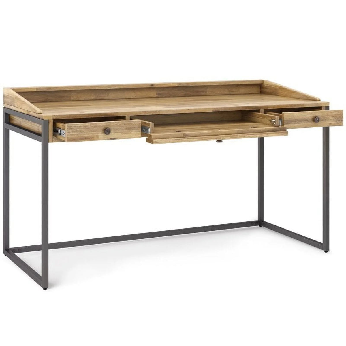 60" Solid Wood Modern Computer Desk F588986
