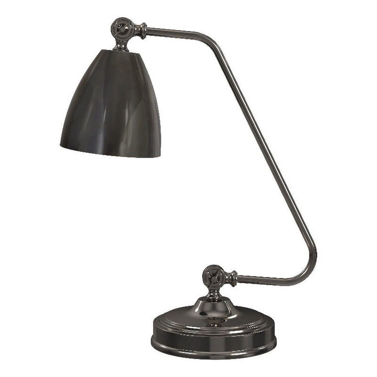 Black Nickel Metal Desk Lamp with Iron Shade Q183422