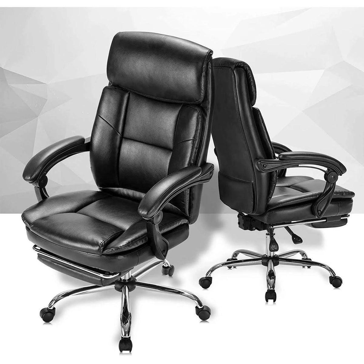 Brown Executive Office Chair with Footrest K8151