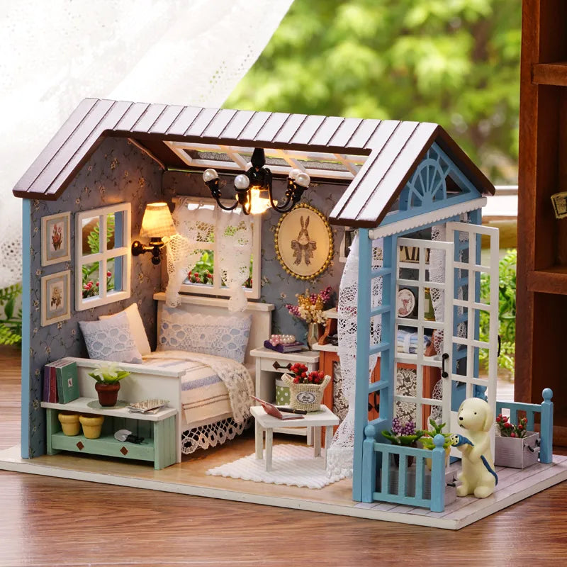 Doll House DIY Miniature Dollhouse Toy Furnitures Z5802