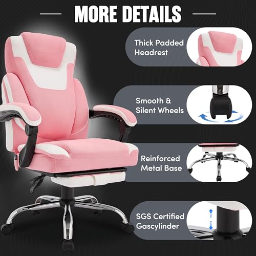 Bluewhite Massage Office Chair with Footrest L2817