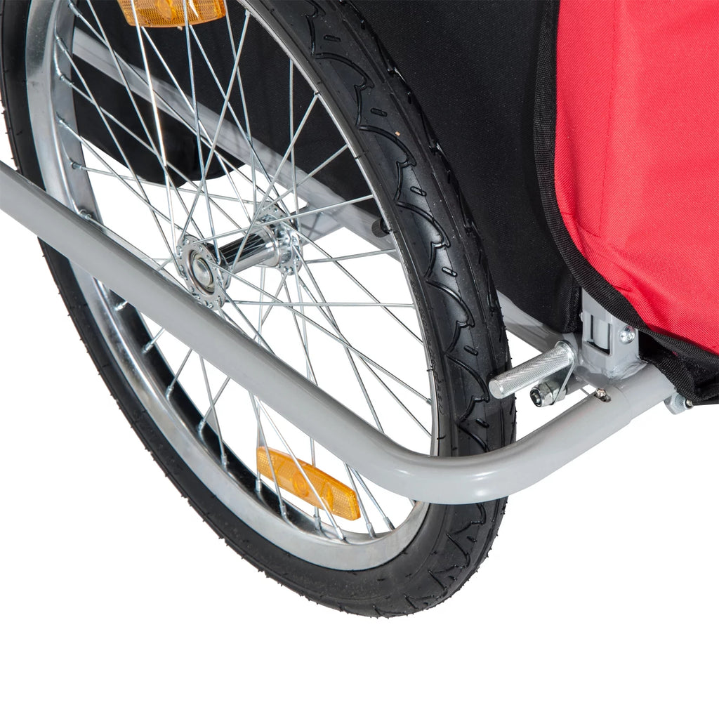 Blue 2-In-1 Double Child Bicycle Cargo Trailer And Jogger Y862972