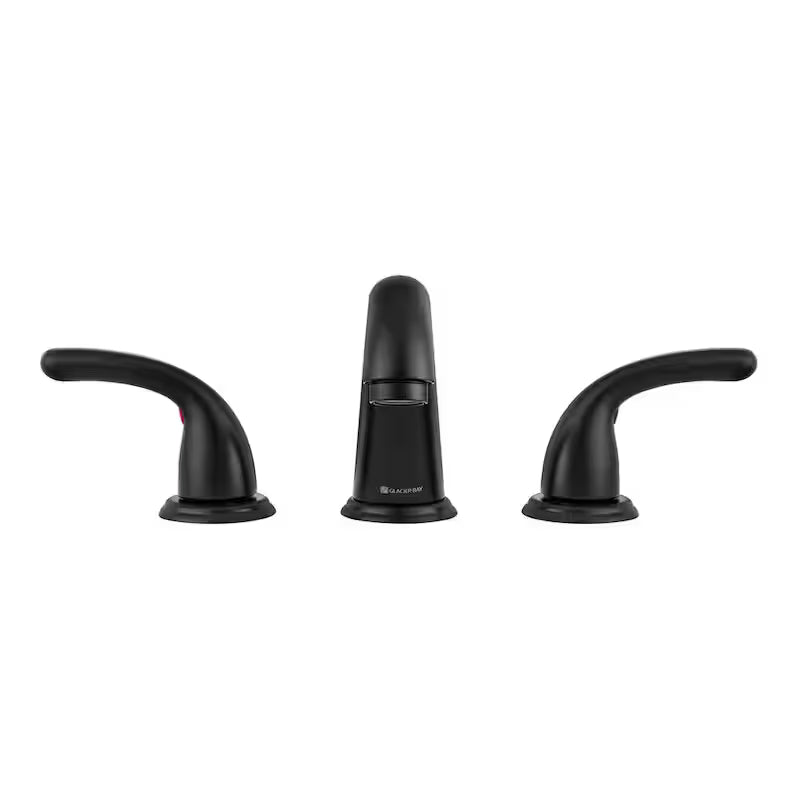 8 in. Widespread Double-Handle Bathroom Faucet Matte Black P217