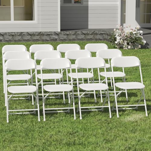 10 Pack Black Folding Chairs 350lb Capacity Z60176