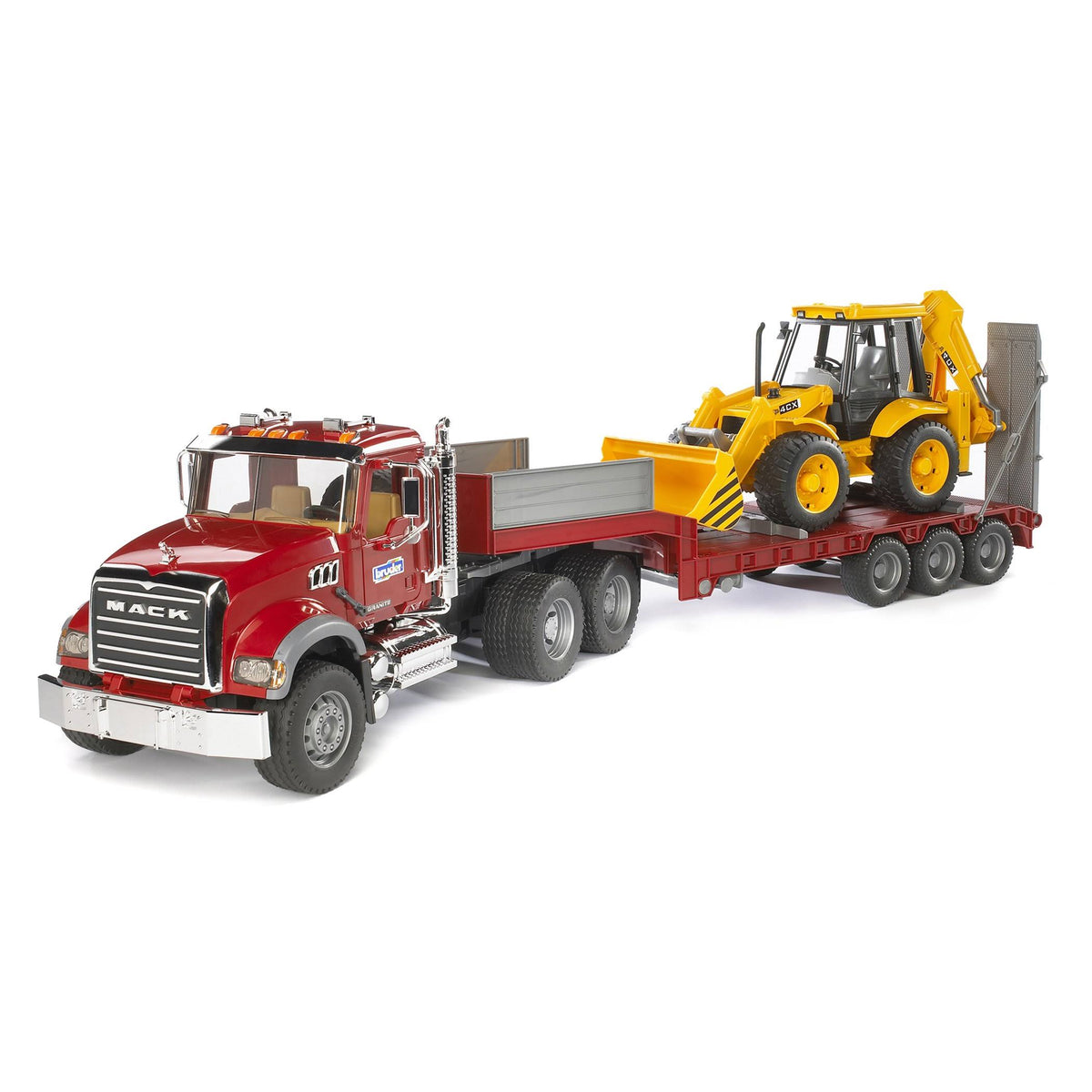 Flatbed Truck with Backhoe O4738