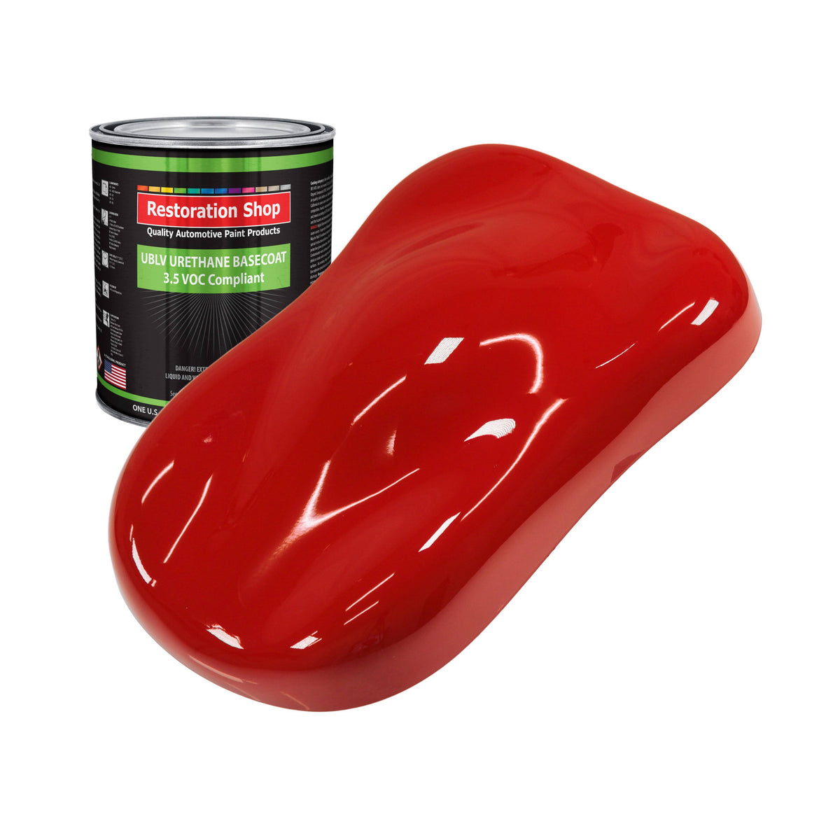 Red 1 Quart Low VOC Urethane Basecoat Car Paint Y6703