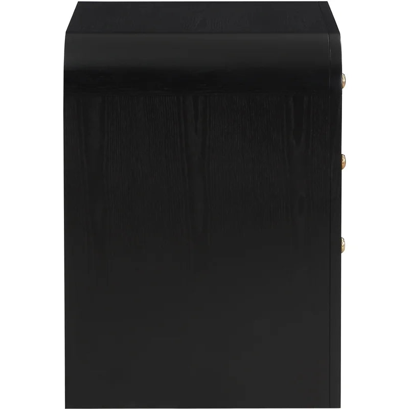 Black Ash Wood and Natural Cane Dresser N3352