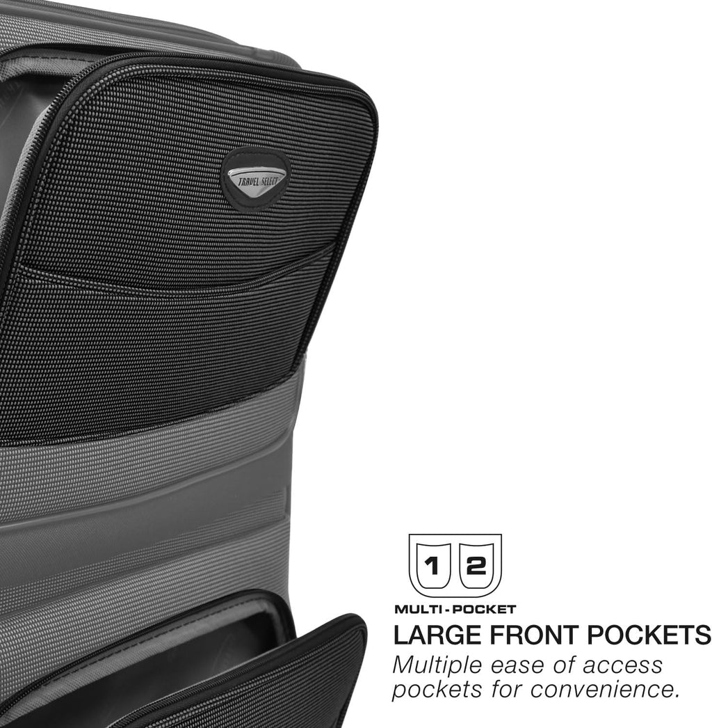 Navy Expandable Rolling Upright Luggage 2-Piece Set B98888