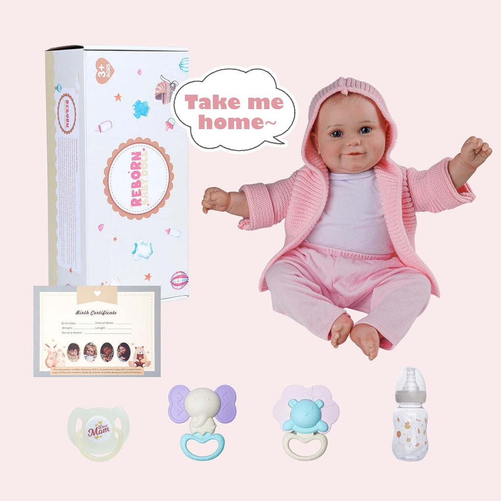20 Inches Soft Body Realistic Reborn Baby Doll J442