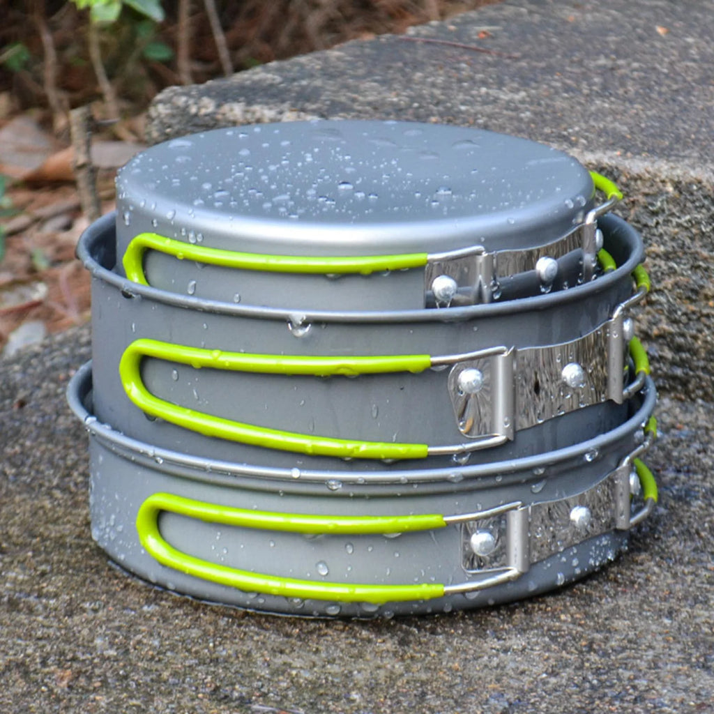 11 in 1 Portable Camping Cookware Aluminium Cooking Utensils U276