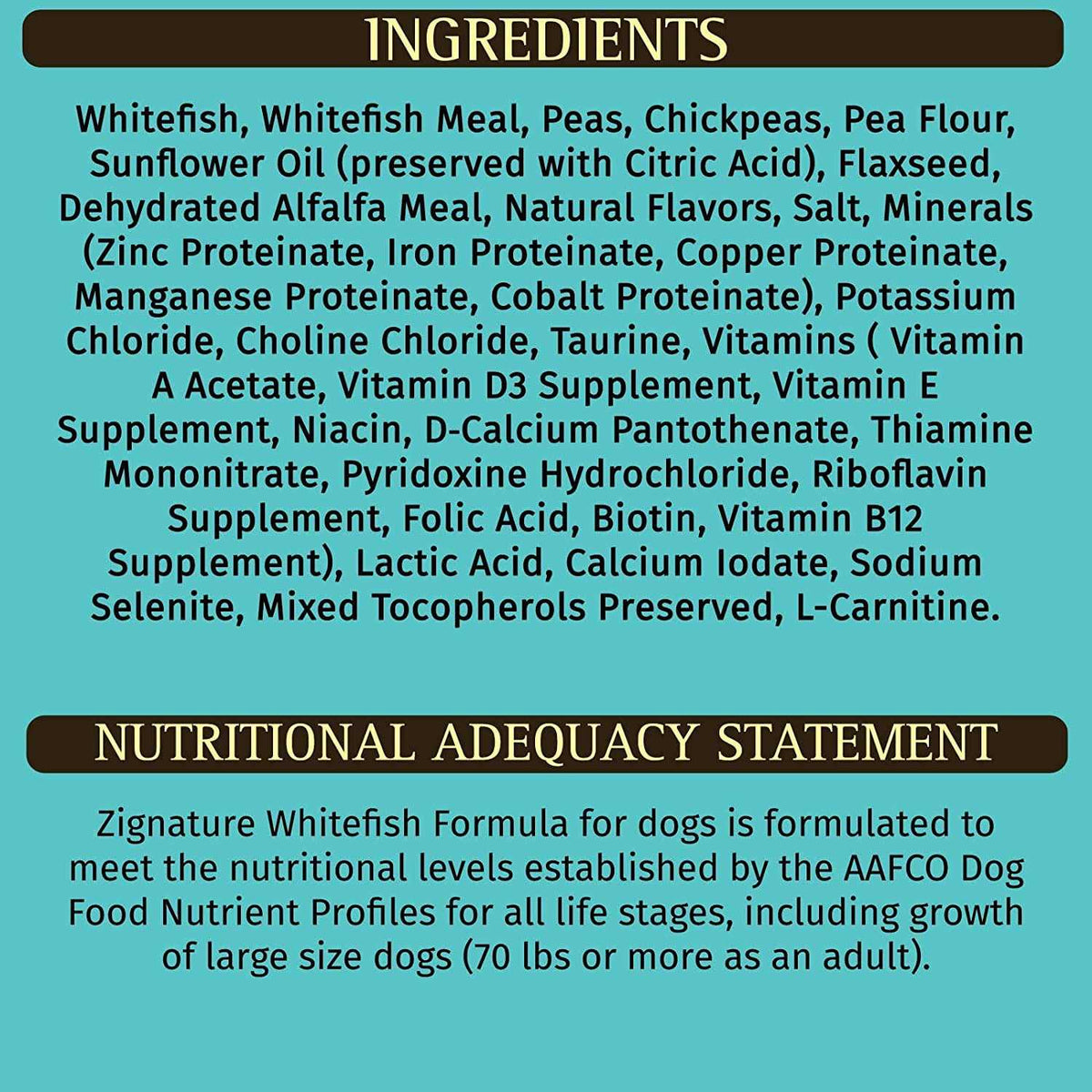 Whitefish Formula Dry Dog Food V9478