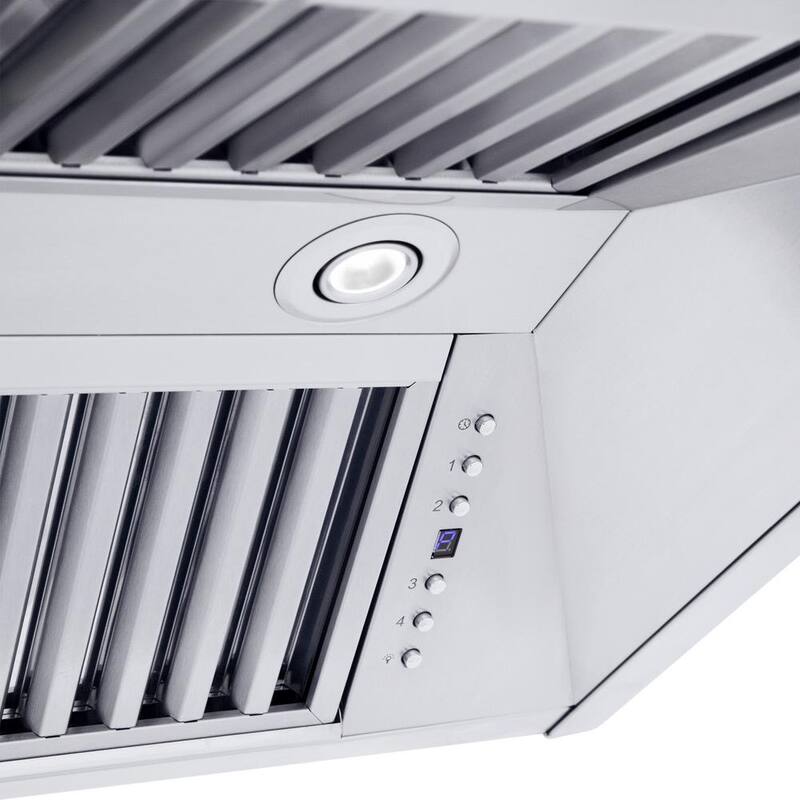 48 in. 500 CFM Convertible Wall Mount Range Hood in Stainless Steel S4793