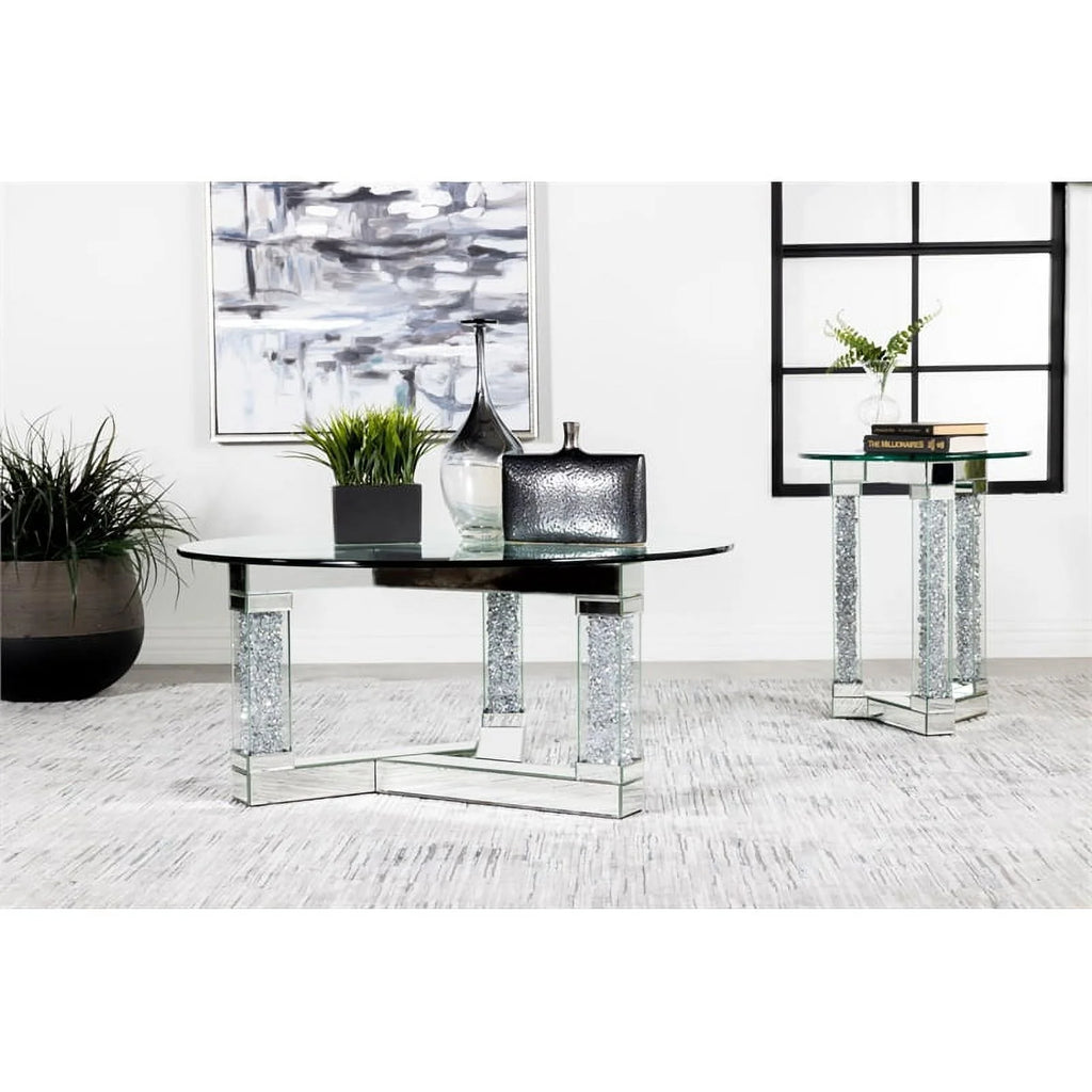 Glass Round Coffee Table O895340