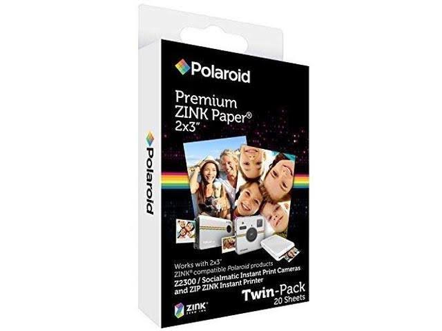 Blue Instant Camera with Zink Paper (20 Pack) D85088