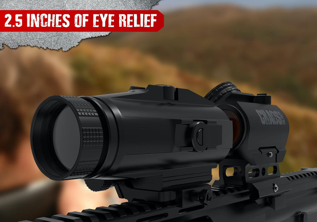 3X Red Dot Magnifier with QD Side Flip Mount S9391