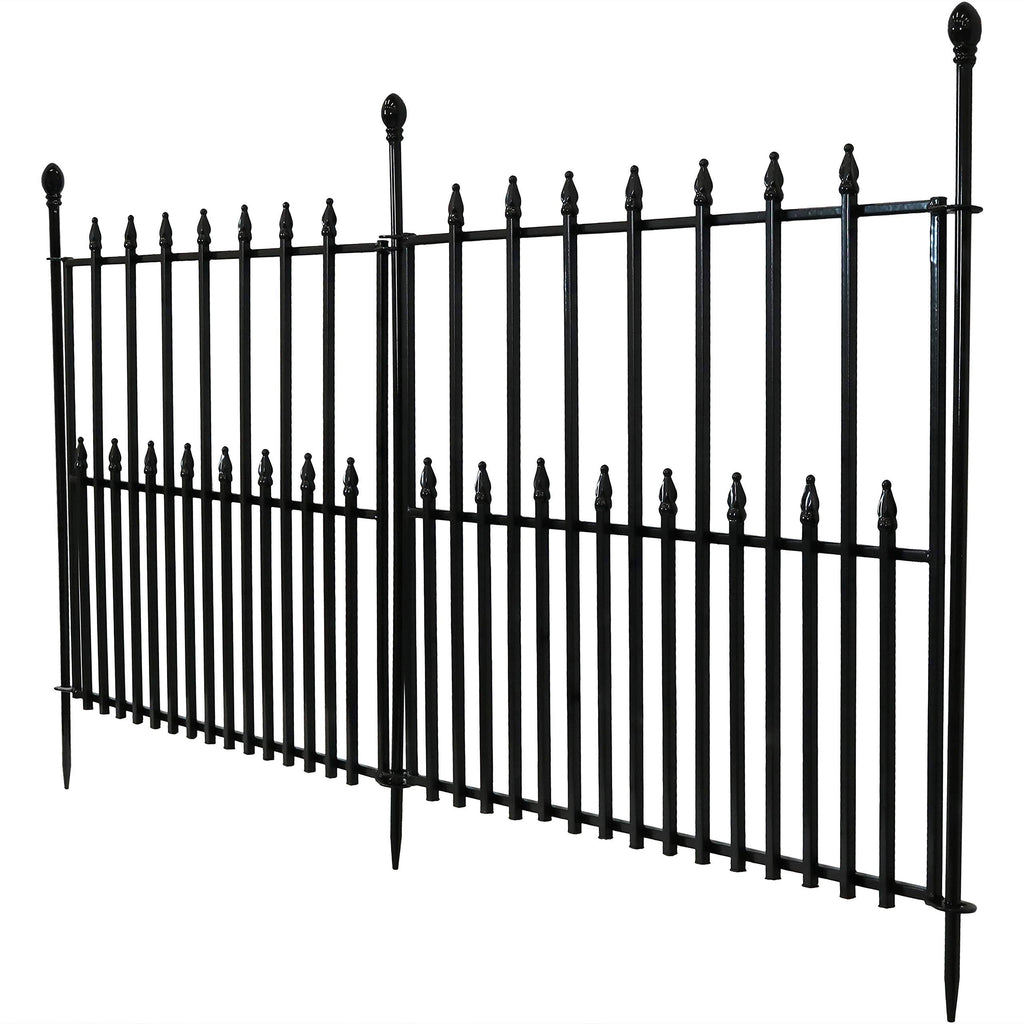 Black Iron Garden Border Fence B1264