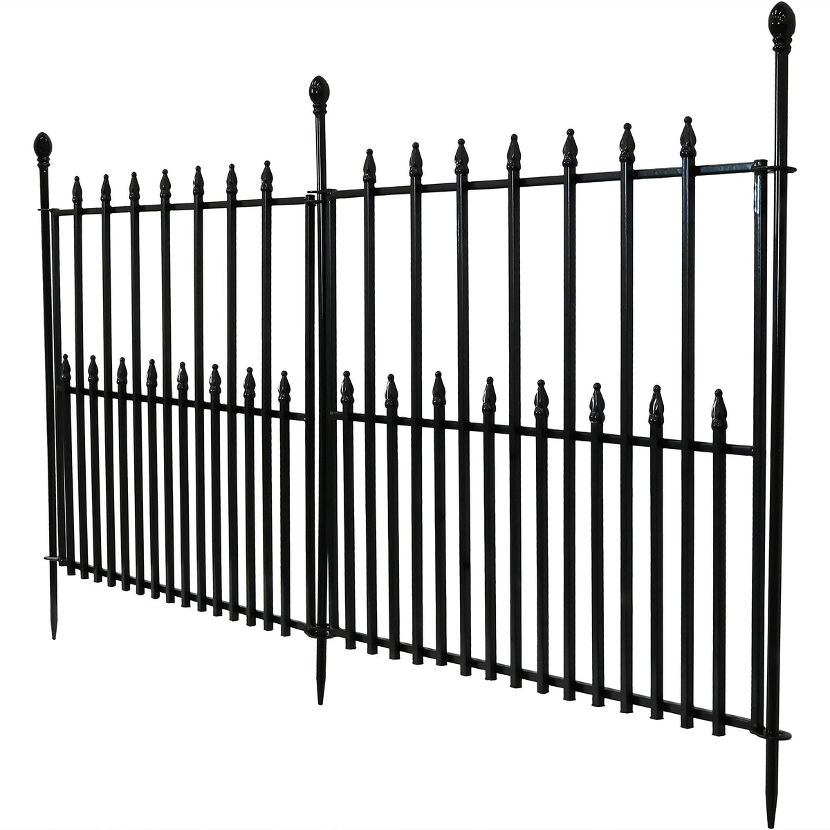 Black Iron Garden Border Fence B1264
