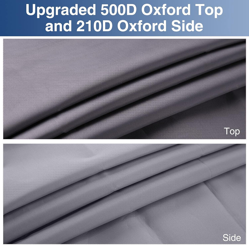 Upgraded Waterproof 500D Travel Trailer Cover with 4 Tire Covers, Tongue Jack Cover G934555