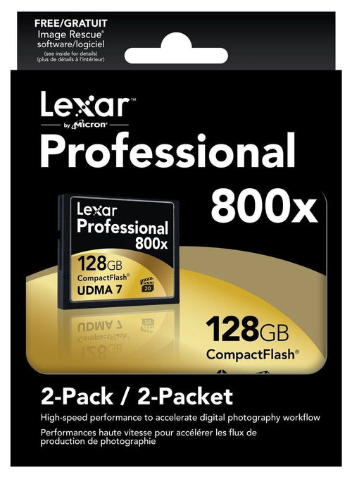 128 GB CompactFlash Memory Card - Pack of 2 P877034