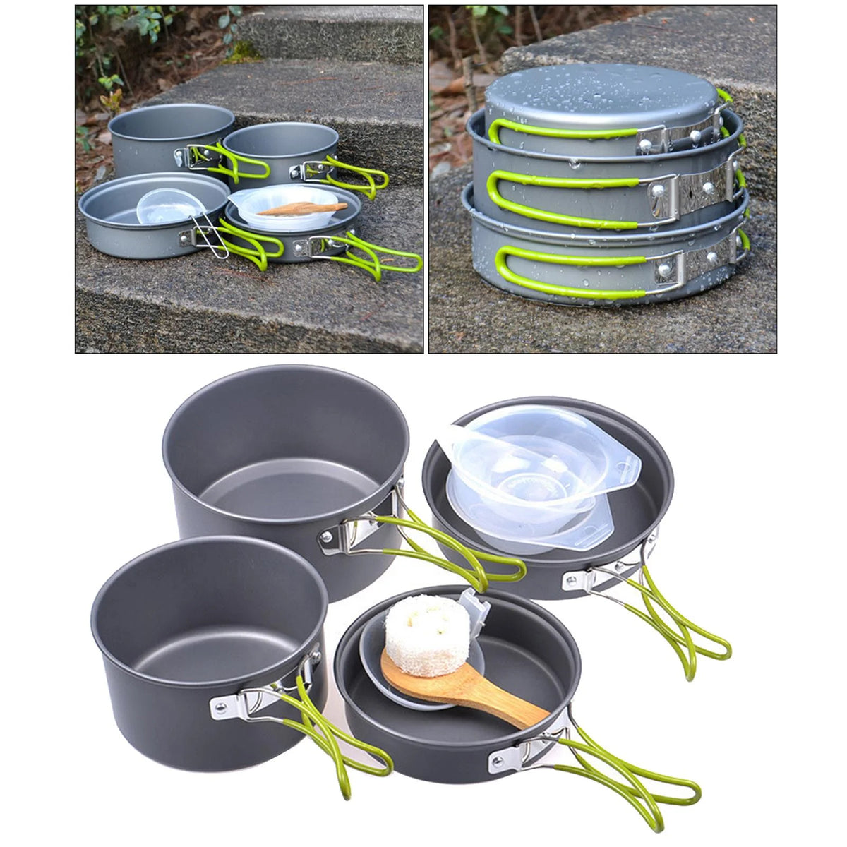11 in 1 Portable Camping Cookware Aluminium Cooking Utensils U276