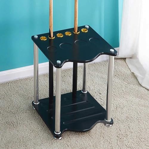 Freestanding Wood Pool Cue Rack for 6 Cues J98334