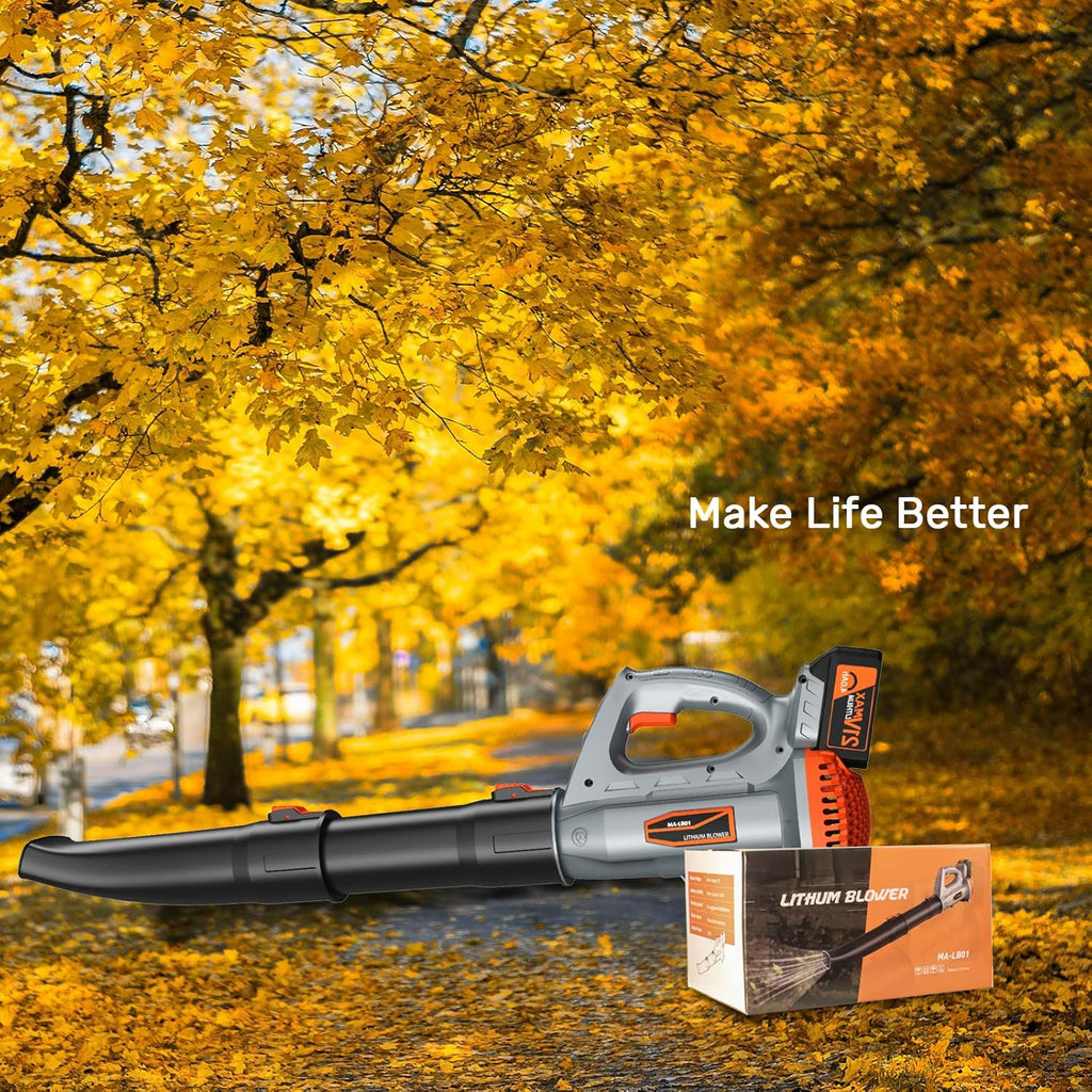 Cordless Leaf Blower with 4.0Ah Battery & Charger 21V E633