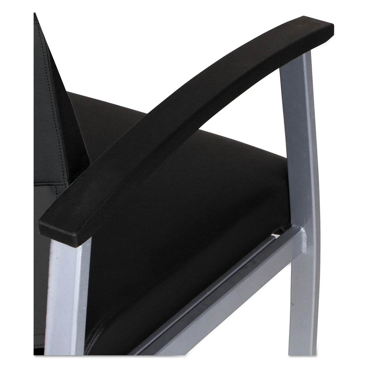 Black Mid-back Guest Chair F8277