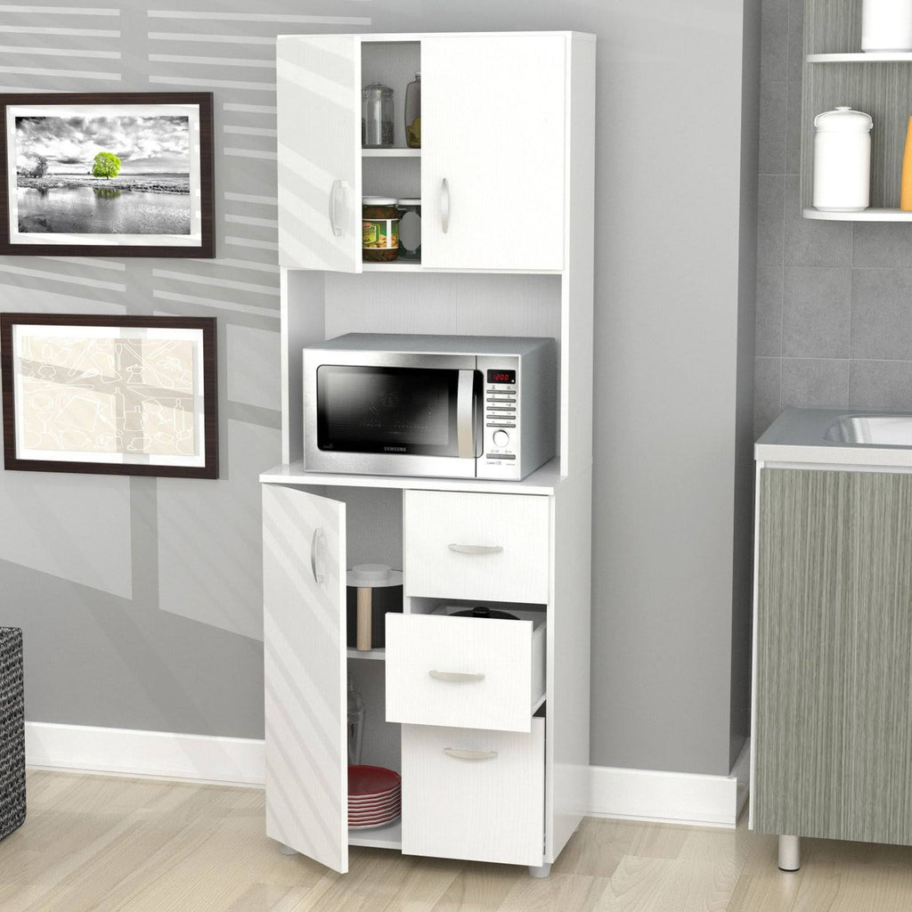 White Kitchen Storage Cabinet L306