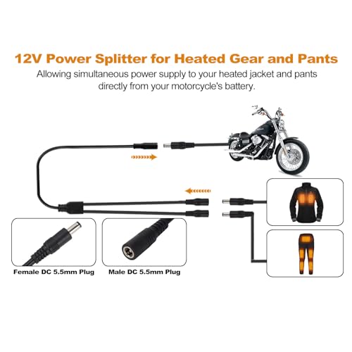 Motorcycle Heated Jacket Adapter Cable K260