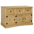 Solid Mexican Pinewood Sideboard 52"x16.9"x30.7" N1927