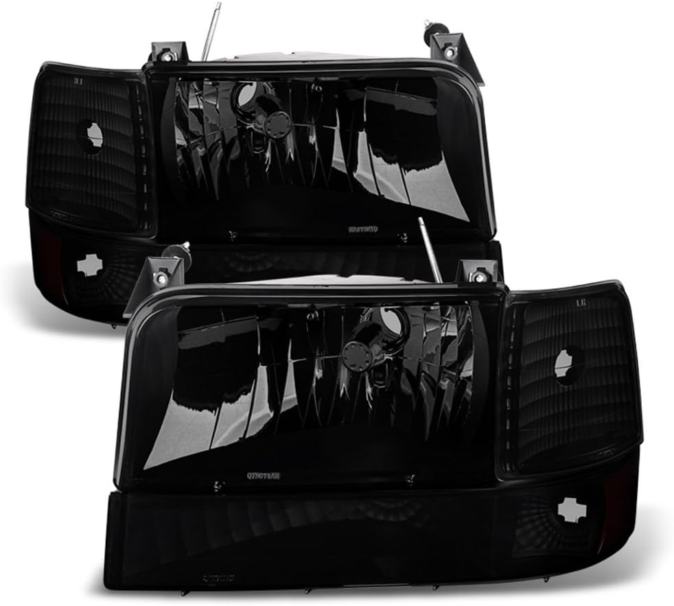 Black Smoked Headlights Bumper Corner Lamps E71169