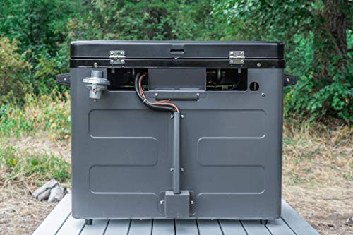 Stainless Steel Charcoal Gray Outdoor Camp Oven U998333