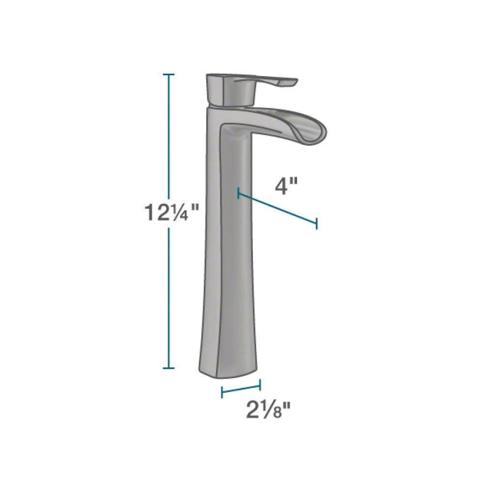 Glass Vessel Sink with Faucet, Sink Ring, and Pop-Up Drain L8464