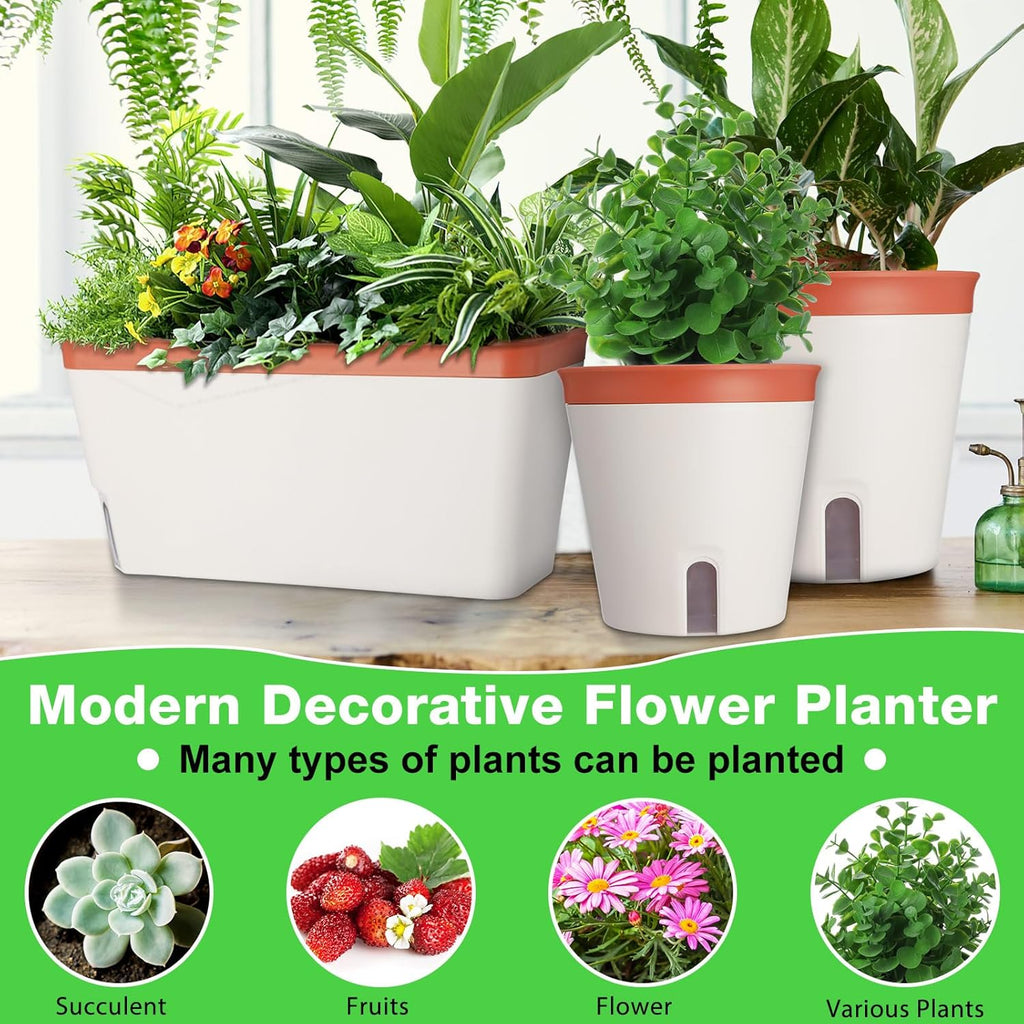 9 Set Self Watering Window Planter Box K3629