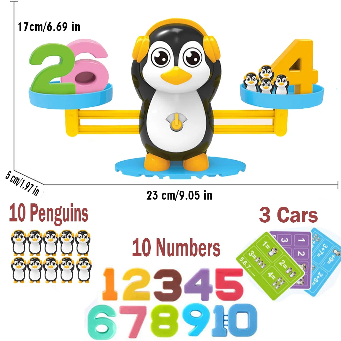 Balance Board Game Math Learning STEM Toy for Kids Ages 3 4 5 6 A1689