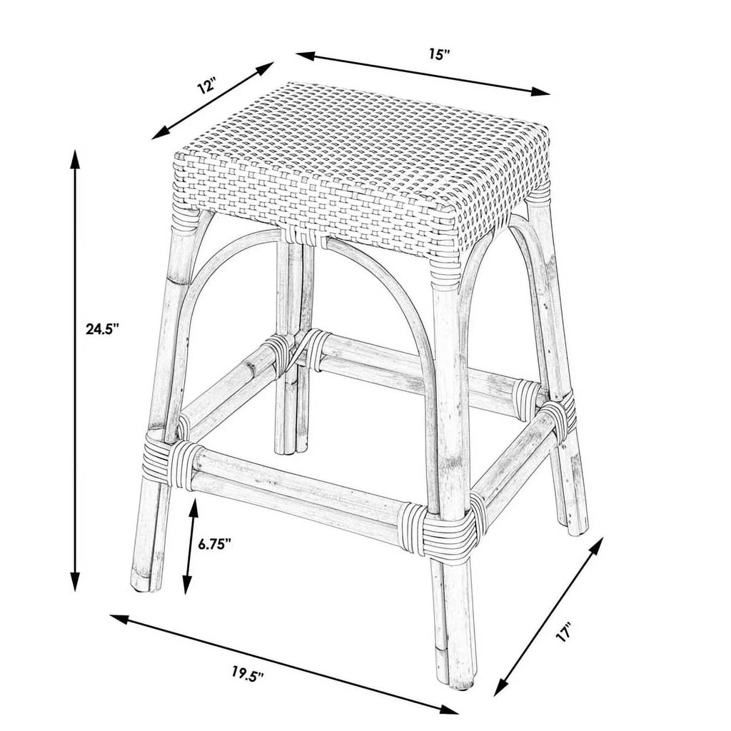 Natural Rattan Counter Stool R7196