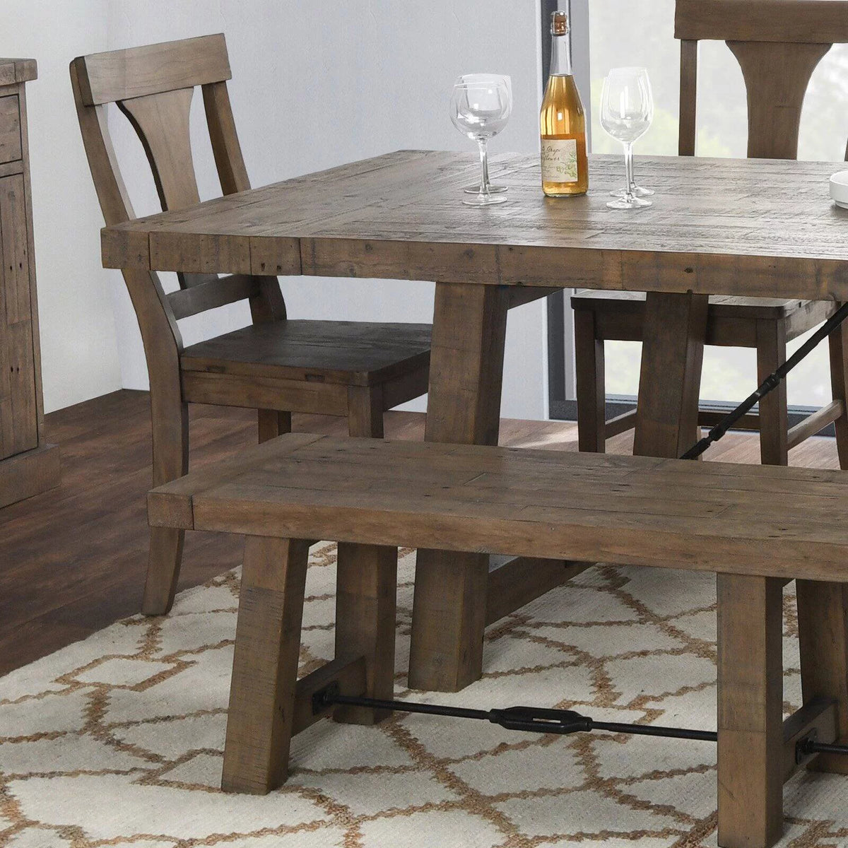 Reclaimed Pine 82 in. Extension Dining Table E7741