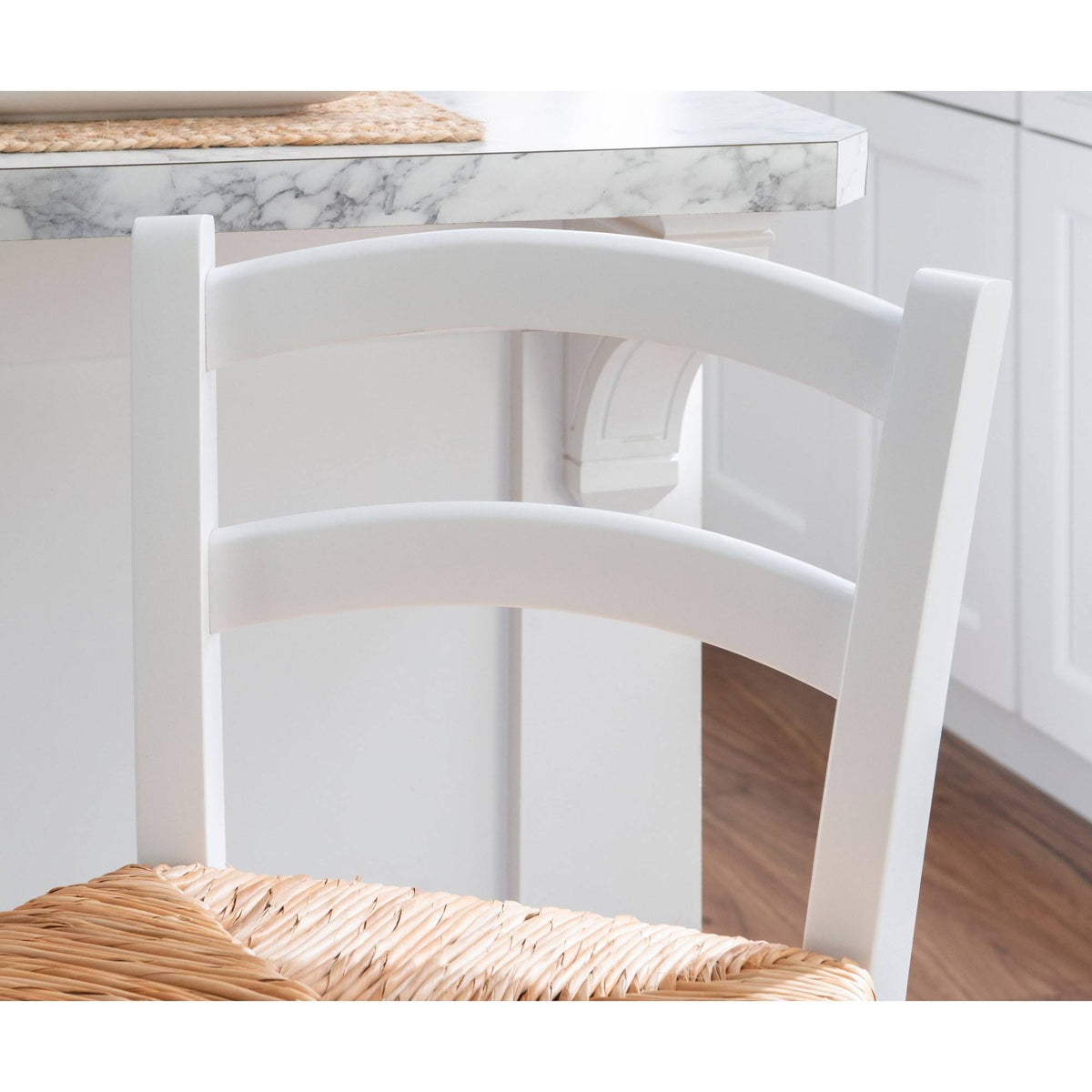 White 2-Piece Counter Stool Set T374