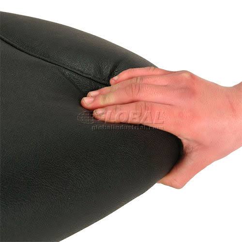 Black Leather Task Chair D324