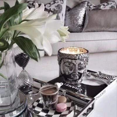 Metallic Silver Scented Novelty Candle O88533