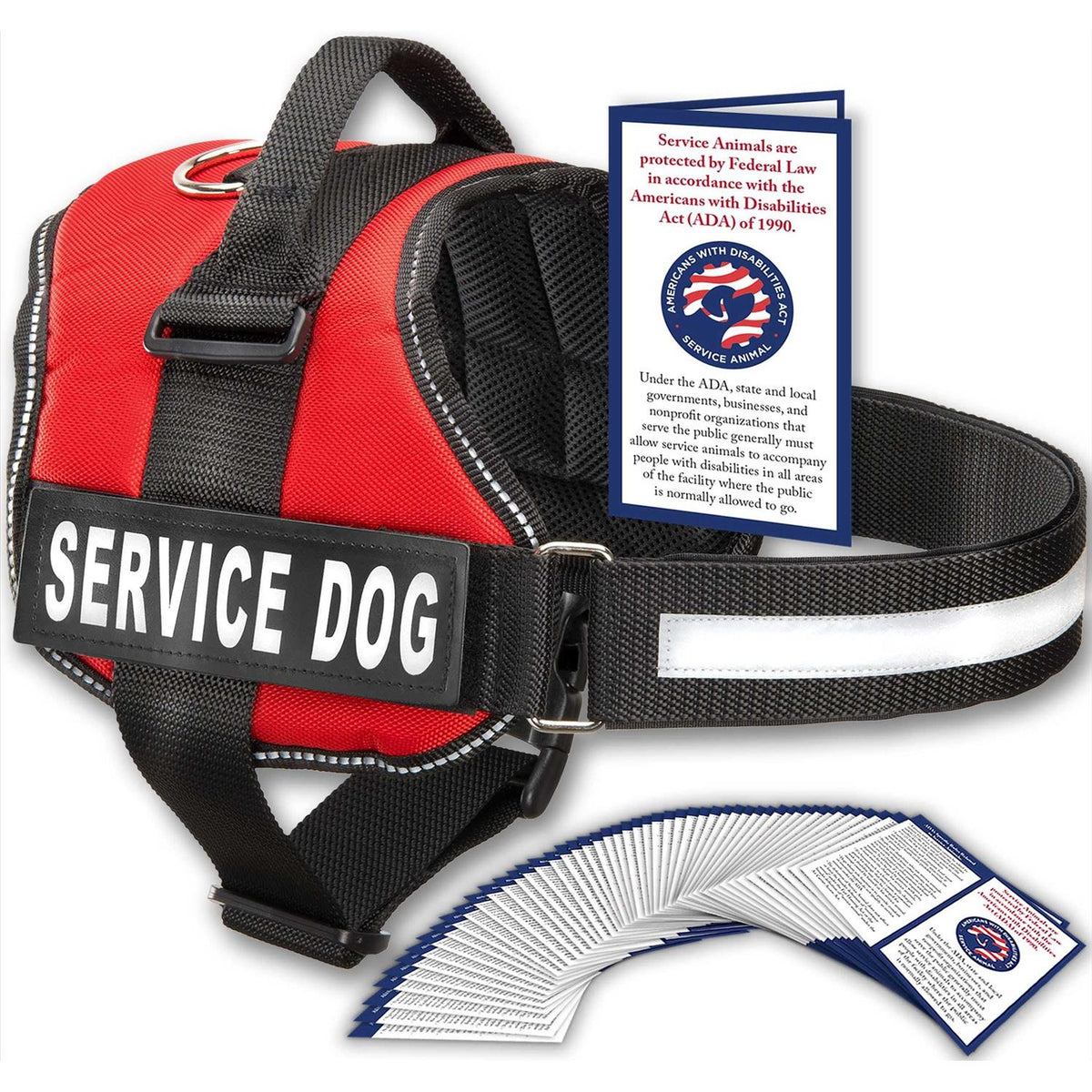 Service Dog Vest with Hook and Loop Straps and Handle H568