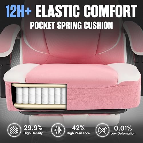 Bluewhite Massage Office Chair with Footrest L2817
