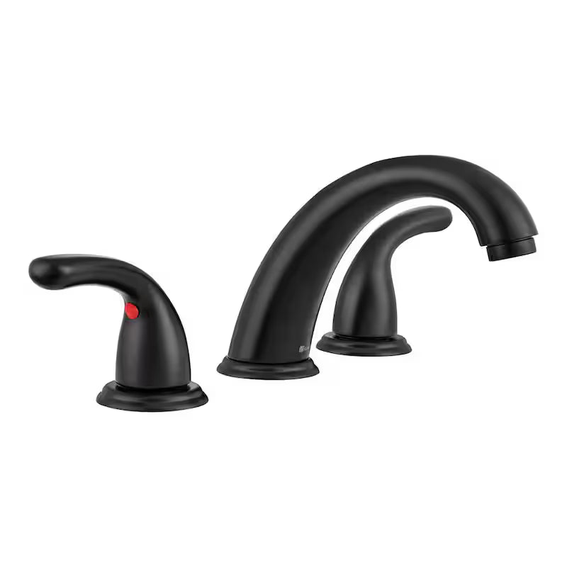 8 in. Widespread Double-Handle Bathroom Faucet Matte Black P217