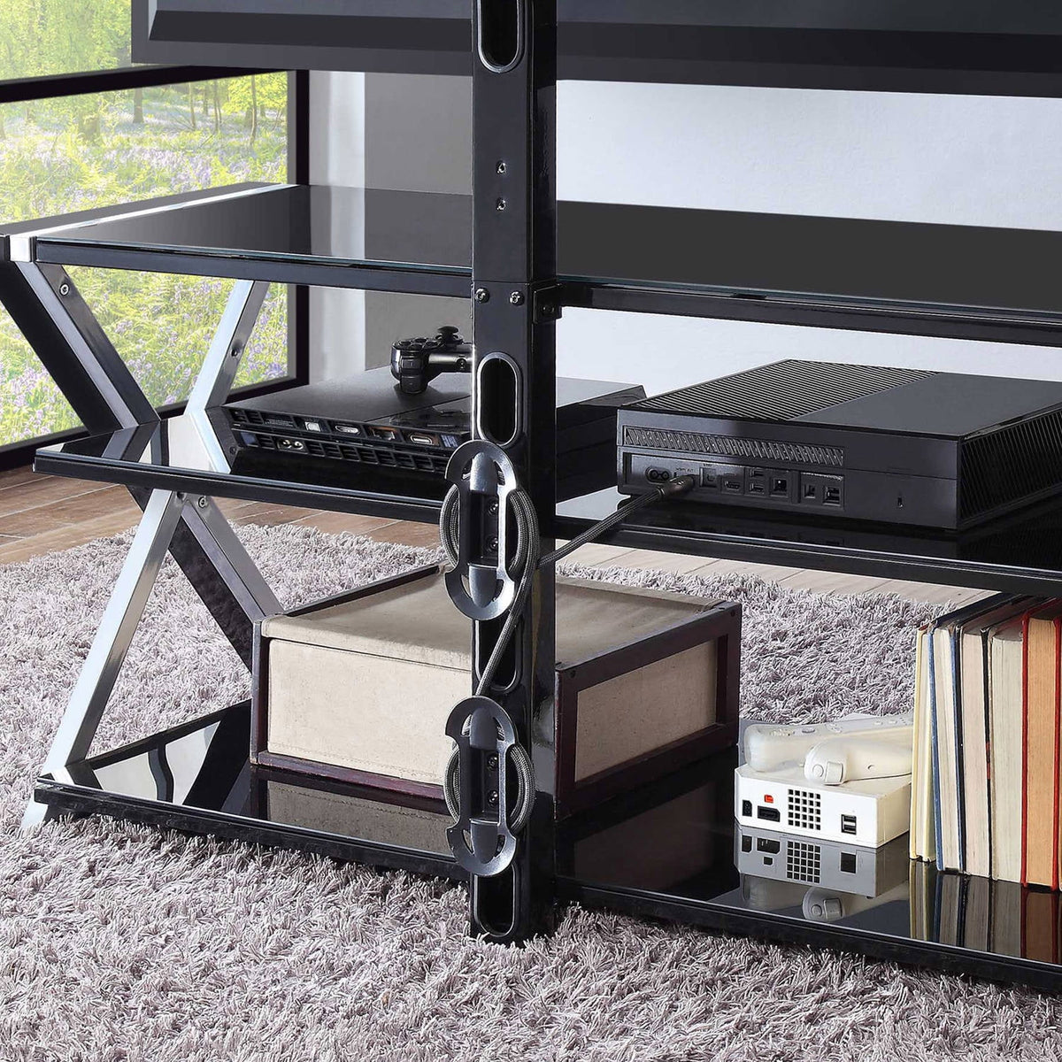 Black 3-in-1 Television Stand A5673