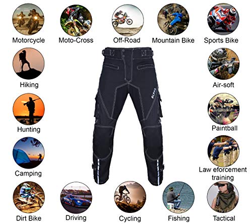 Black Motocross Pants Waist 40"-42" Inseam 34" C637