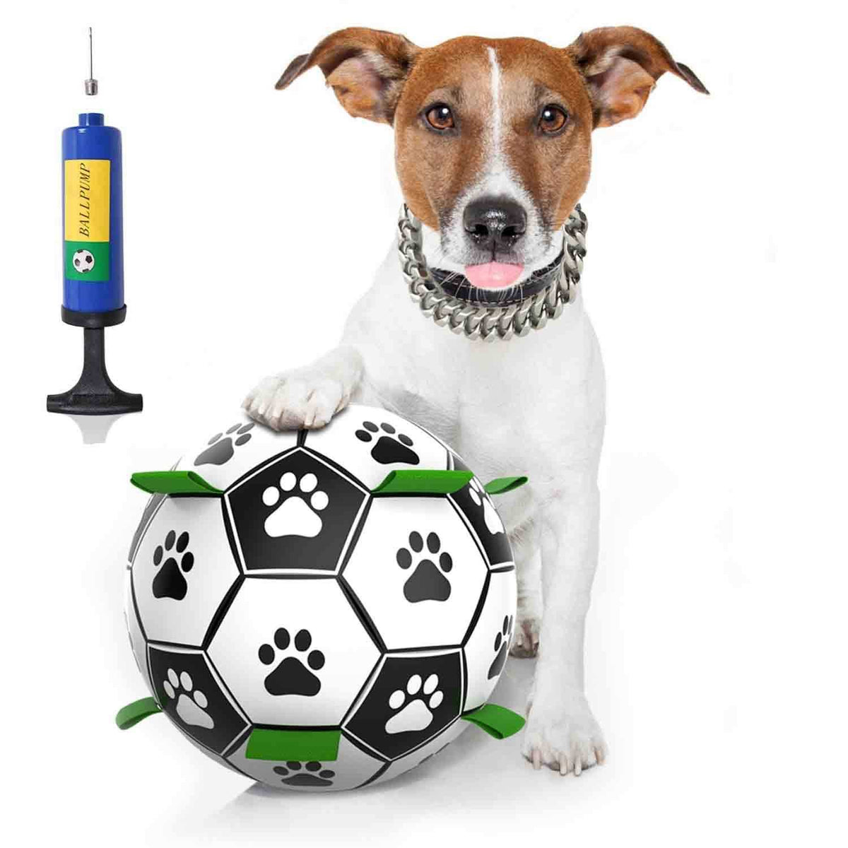 Dog Toys Soccer Ball with Straps Interactive Dog Toys H391