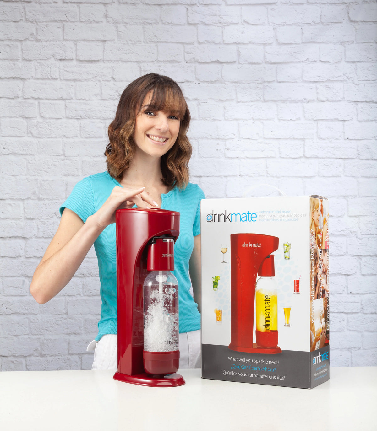 Royal Red Sparkling Water and Soda Maker V3827