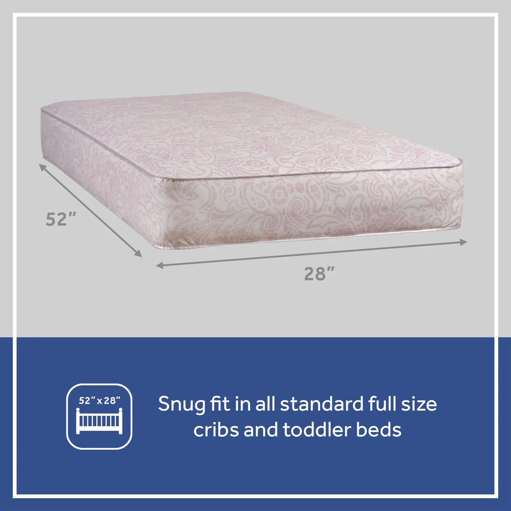 Pink 150 Coil Baby Crib & Toddler Mattress P174582