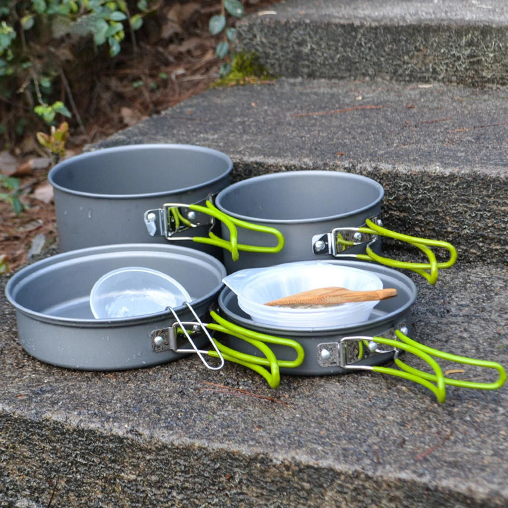 11 in 1 Portable Camping Cookware Aluminium Cooking Utensils U276